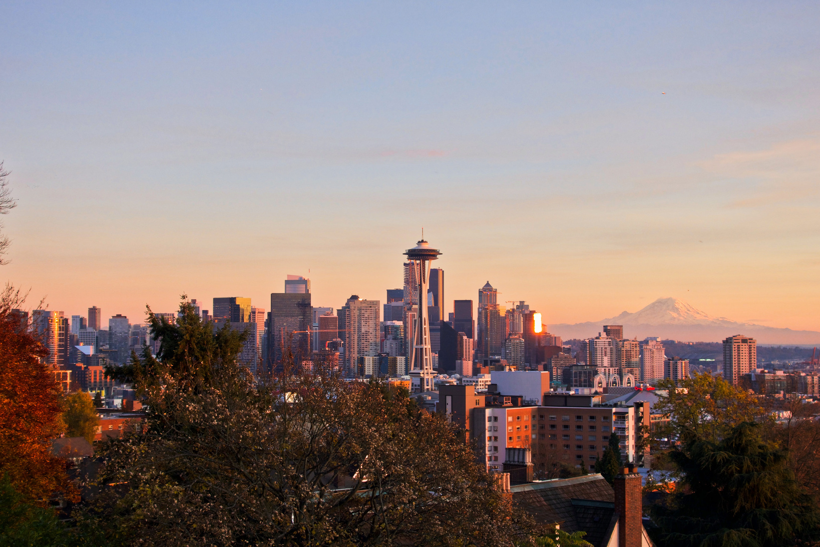 Seattle skyline from old flyer