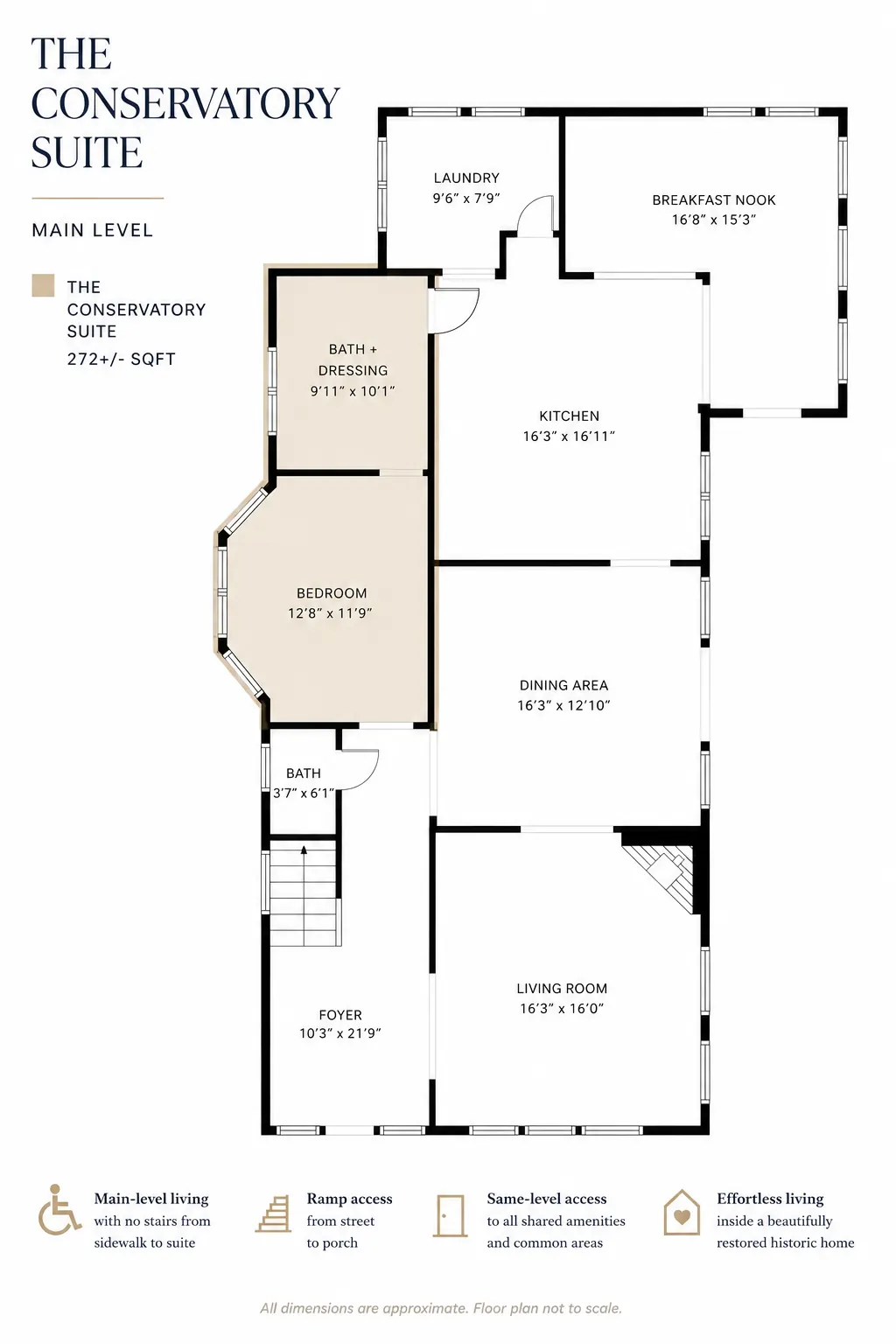 Floor plan of The Conservatory at The Leschi Collection