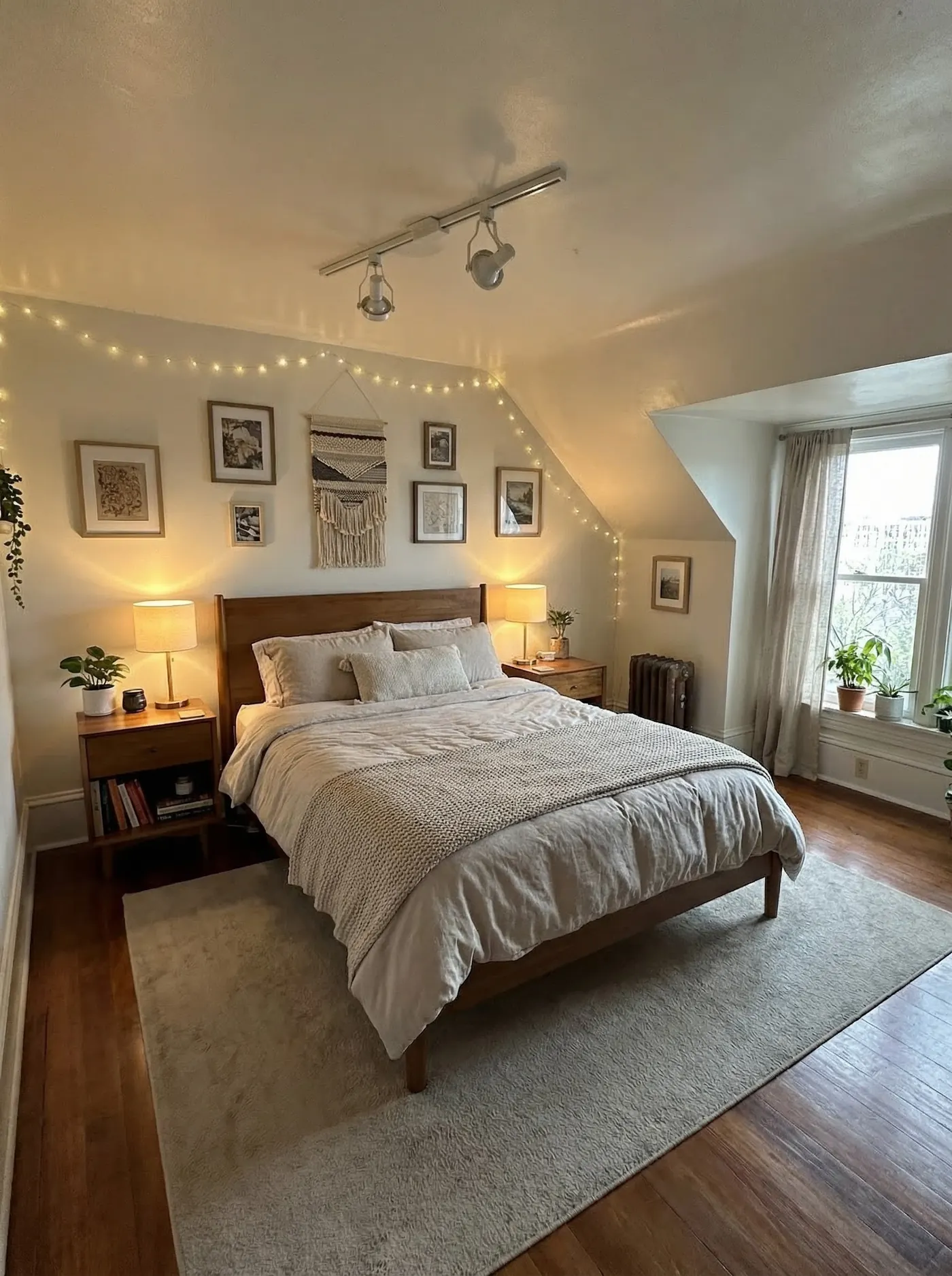 Bedroom of The Outlook with panoramic city views at The Leschi Collection
